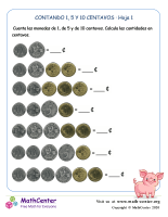 Contando 1, 5 y 10 centavos (1) (Ecuador)