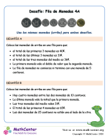 Pon en fila las monedas (4A) (Ecuador)