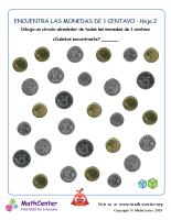 Encuentra monedas de 1 centavo (2) (Ecuador)