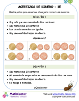Acertijos de dinero EUR 1 E