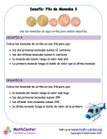 Desafío: Fila De Monedas Euro 3