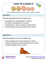 Fila de monedas 3A - Euro