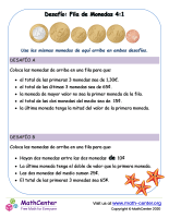 Desafío: Fila De Monedas Euro 4-1