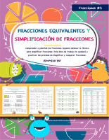 Fracciones equivalentes y simplificación de fracciones