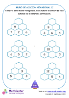 Muro de sumas hexagonal - Hoja 1 C
