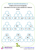Muro de sumas hexagonal - Hoja 2 C