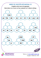 Muro de sumas hexagonal - Hoja 3 C