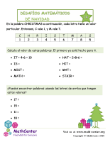 Desafío de matemáticas de Navidad n.º 1 A