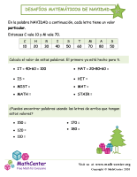 Desafío de matemáticas de Navidad n.º 1 C