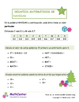 Desafío de matemáticas de Navidad n.º 1 D