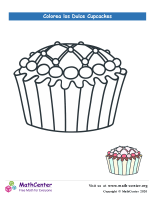 Colorear el cupcake N° 8