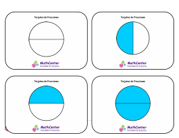Tarjetas didácticas de fracciones - Mitades de cuartos (círculos)