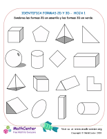 Identifica Formas 2D Y 3D Hoja 1
