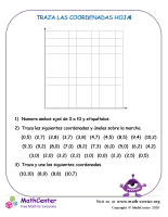 Trazar las coordenadas (1er cuadrante) - Hoja 4