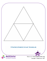 Red de tetraedro (pirámide de base triangular)