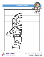 Dibuja el astronauta
