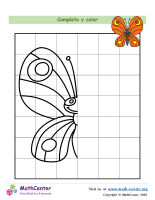 Dibuja la mariposa