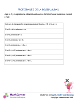 Propiedades de la desigualdad