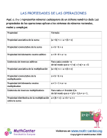 Propiedades de las operaciones