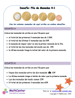 Desafío: Fila De Monedas Euro 4-1