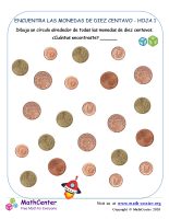 Encuentra las monedas de diez centavos de Euro 1