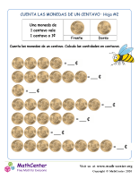 Contando monedas de 1 centavo (2) (Guatemala)