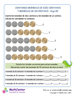 Contando 1 y 10 centavos (2) (Guatemala)
