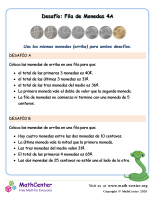 Pon en fila las monedas (4A) (Guatemala)