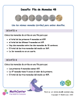 Pon en fila las monedas (4B) (Guatemala)