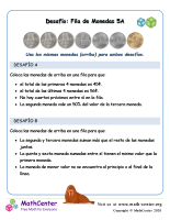 Pon en fila las monedas (5A) (Guatemala)