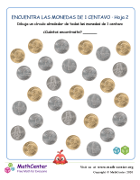Encuentra monedas de 1 centavo (2) (Guatemala)