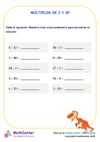 Múltiplos de 3 y 30: multiplicaciones mentales
