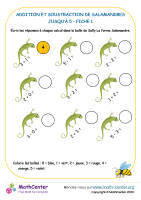Addition et soustraction de salamandre à 5 sheet 1