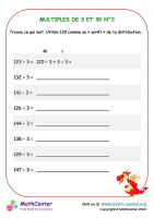 Multiples de 3 et 30 n°2 - divisions mentales