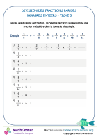Division des fractions par des nombres entiers 3