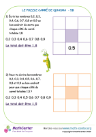 Le carré d'addition de quadra - 5b
