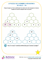 L'hexagone numérique de sally - puzzle 5a