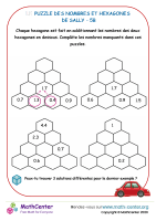 L'hexagone numérique de sally - puzzle 5b