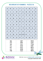 Recherche le nombre - puzzle b1