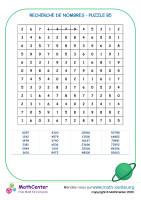 Recherche le nombre - puzzle b5