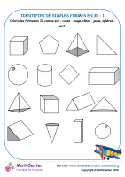 Identifier de simples formes en 3d 1