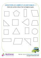 Identifier des carrés et des rectangles 1