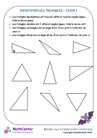 Identifier des triangles fiche 1