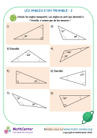 Les angles d'un triangle 2