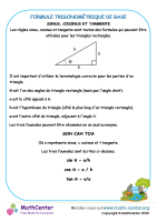 Formule trigonométrique de base