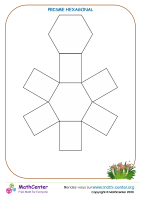 Prisme hexagonal - patron