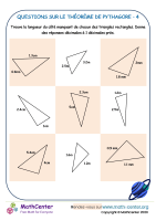 Questions sur le théorème de pythagore 4
