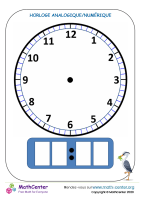 Horloge analogique/numérique