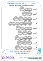 Compter les pièces à 1 $ fiche 2
