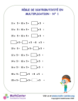 Règle de distributivité dans la multiplication n°1